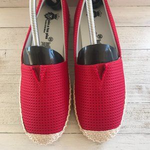 Women's Espadrilles Classic Slip on Red Shoes